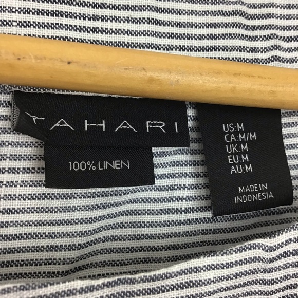 Tahari Linen Top - Picture 3 of 6